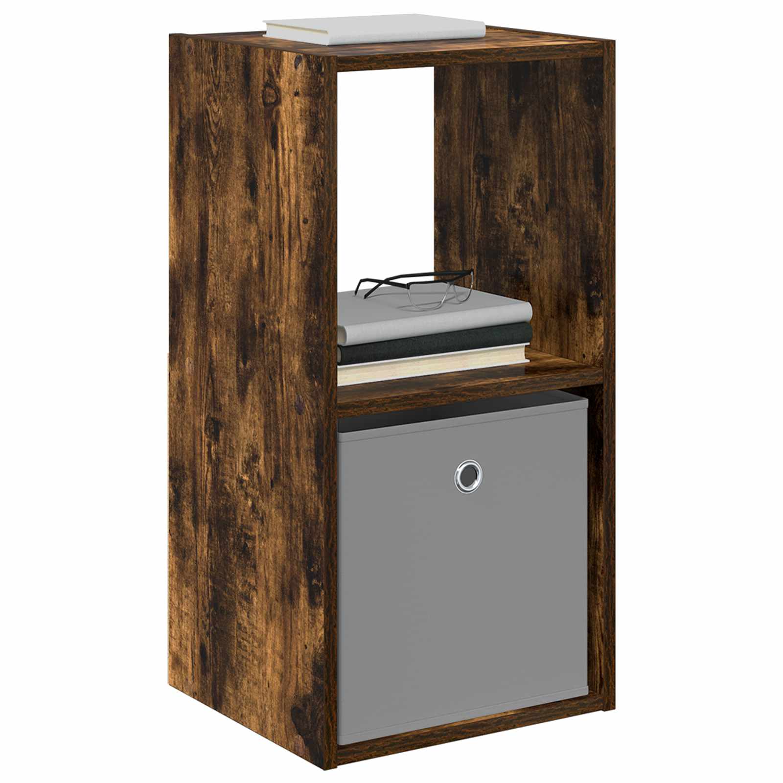 Κομοδίνο με συρτάρι 2 pcs Καπνιστό Δρύς 35 x 32 x 68,5 εκ - Pakobazaar