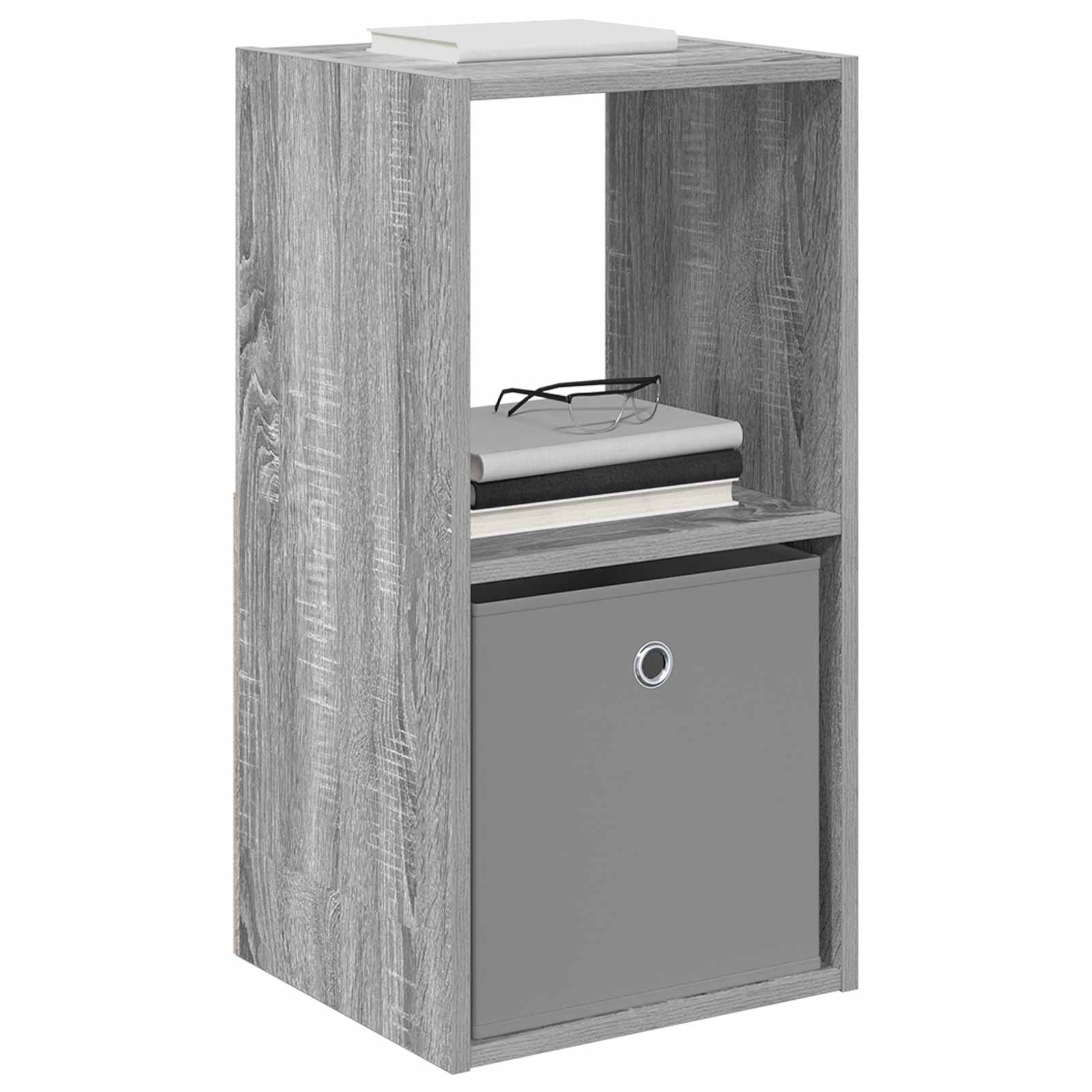 Κομοδίνο με συρτάρι 2 pcs Γκρίζο Σονομα 35 x 32 x 68,5 εκ - Pakobazaar