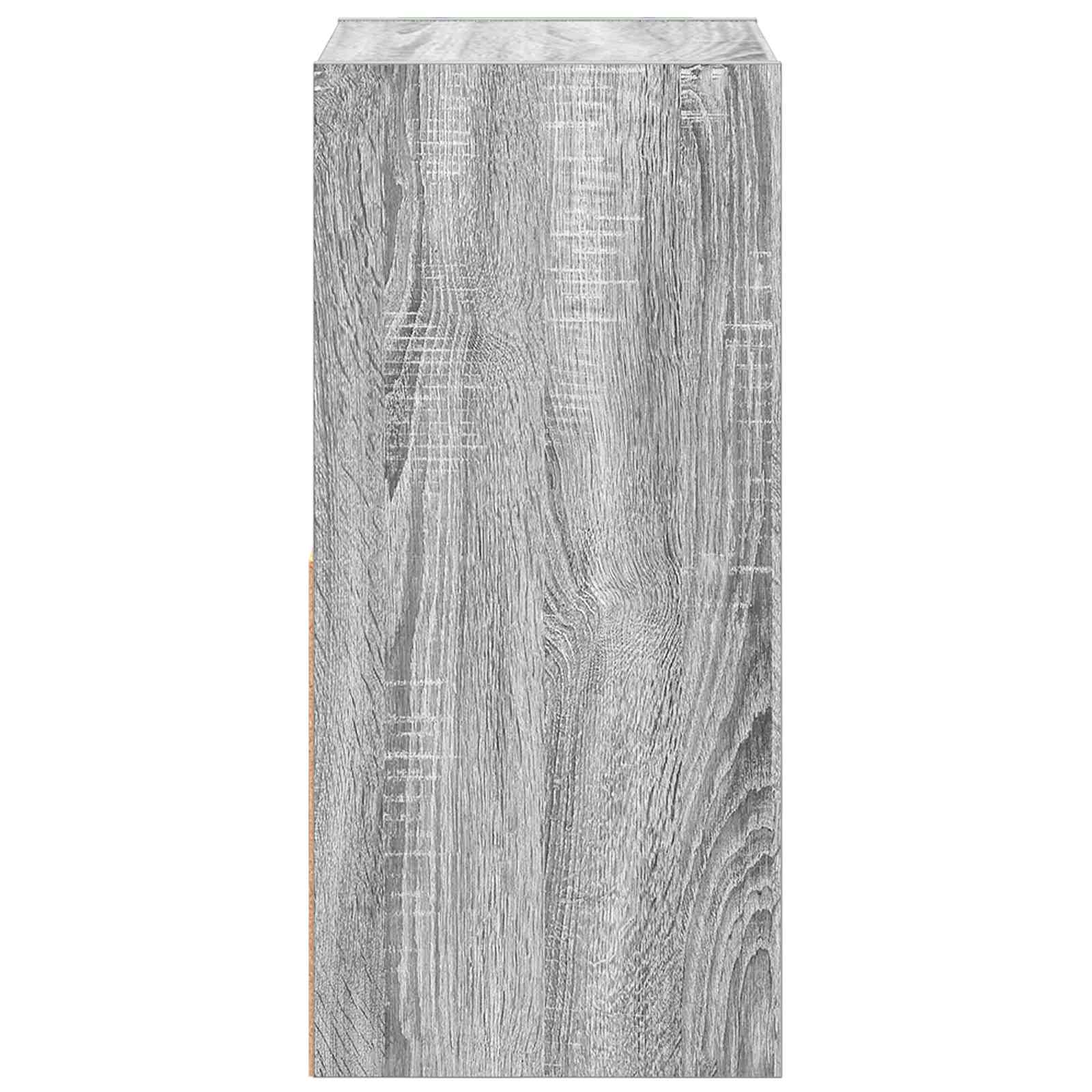 Κομοδίνο με συρτάρι 2 pcs Γκρίζο Σονομα 35 x 32 x 68,5 εκ - Pakobazaar
