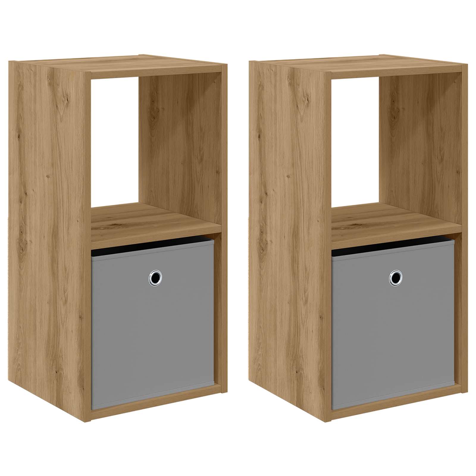 Κομοδίνο 2 pcs Artisan Oak 35 x 32 x 68,5 εκ Επεξεργασμένο ξύλο - Pakobazaar