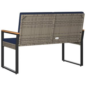 Εξωτερικός πάγκος Γκρι και Navy Blue 107 x 61 x 80 εκ. - Pakobazaar