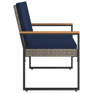 Εξωτερικός πάγκος Γκρι και Navy Blue 107 x 61 x 80 εκ. - Pakobazaar