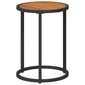 Σετ Τραπεζιού Για Καφέ 2 pcs Φυσικό και Μαύρο 55 x 55 x 45 cm - Pakobazaar