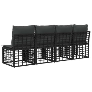 Καναπές Κήπου 4 Θέσεων με Αριστερό Βραχίονα 4 pcs - Pakobazaar