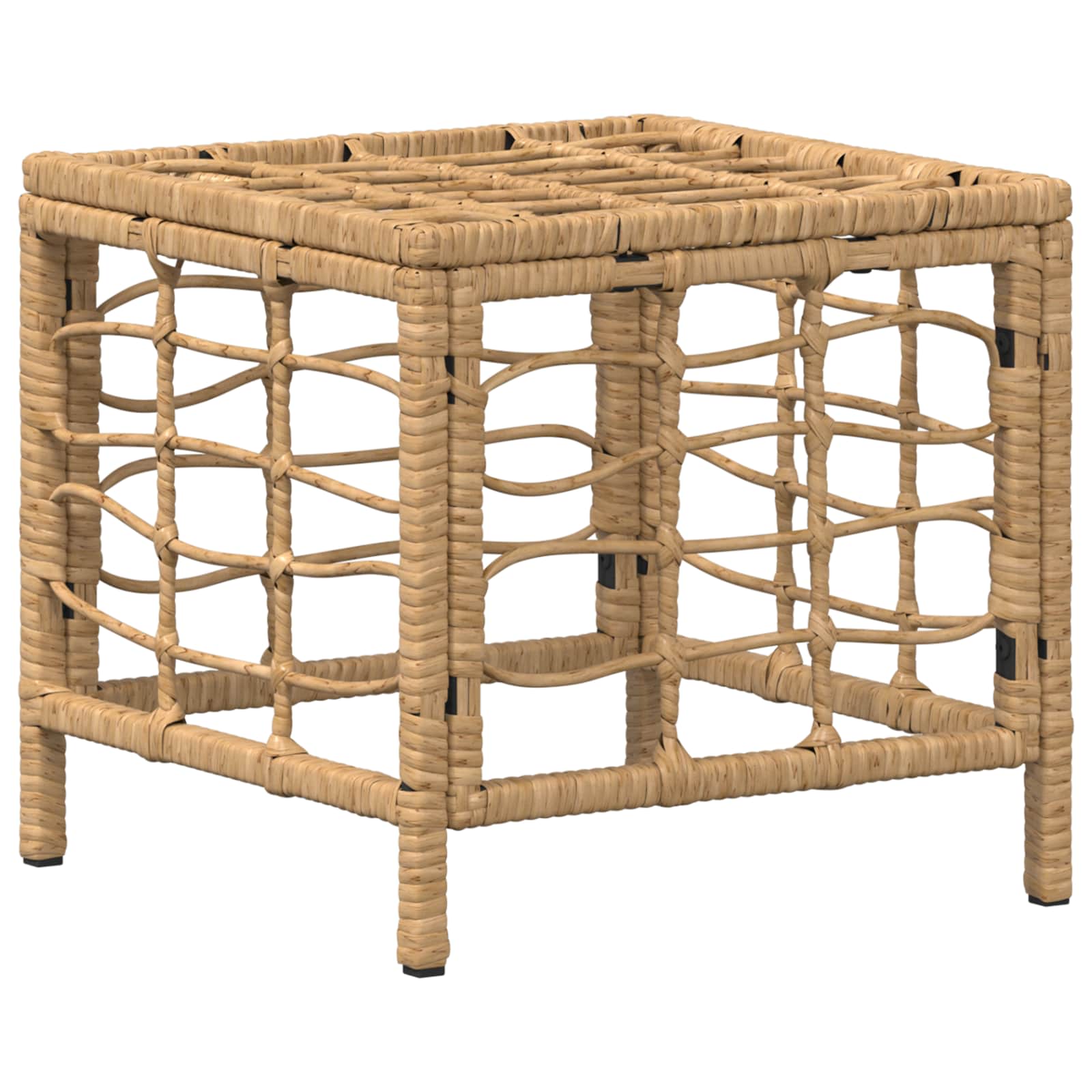 Σέτ φαγητού για κήπο με μαξιλάρι 3 pcs Φυσικό και Λευκό - Pakobazaar