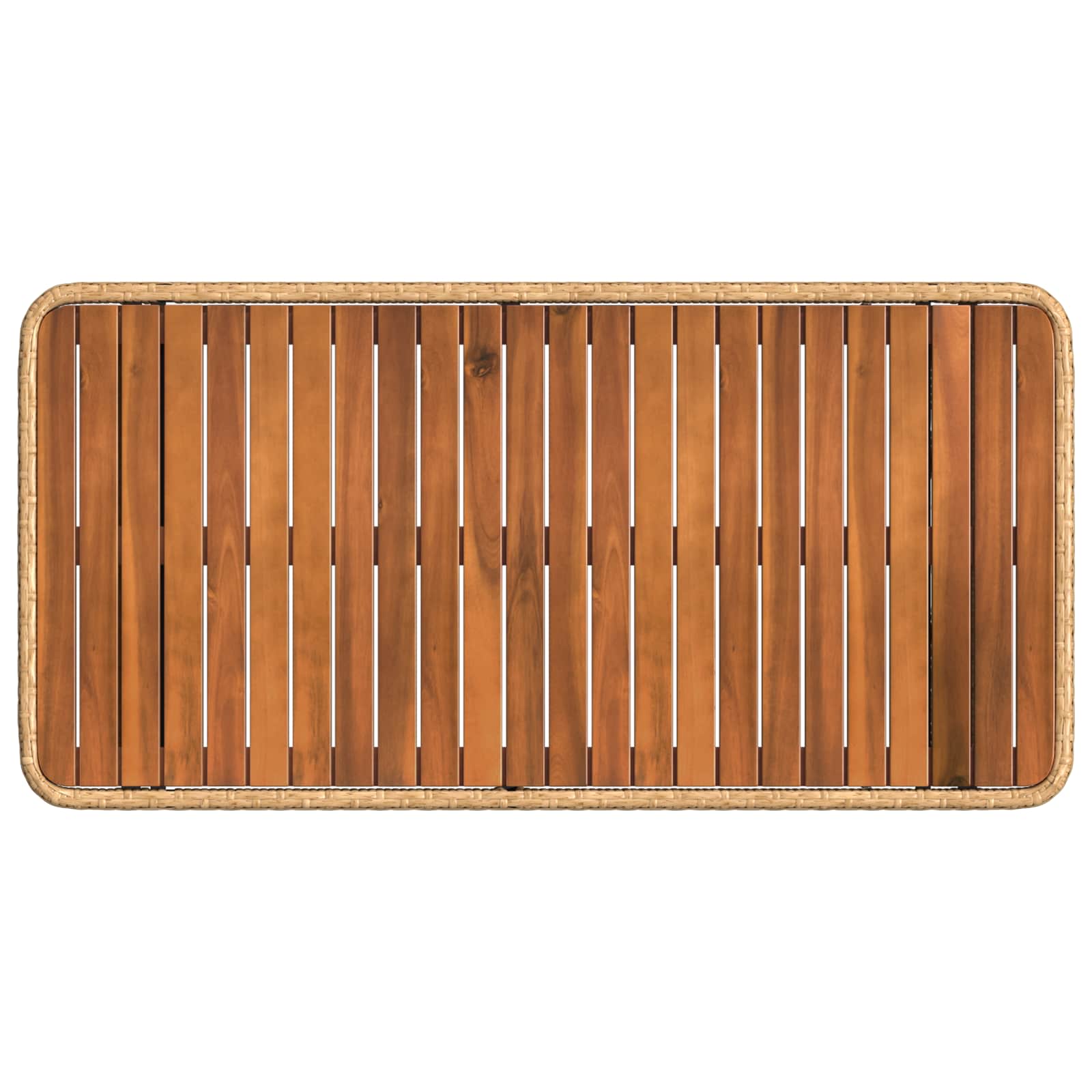 Σέτ φαγητού για κήπο με μαξιλάρι 4 pcs Φυσικό και Λευκό - Pakobazaar