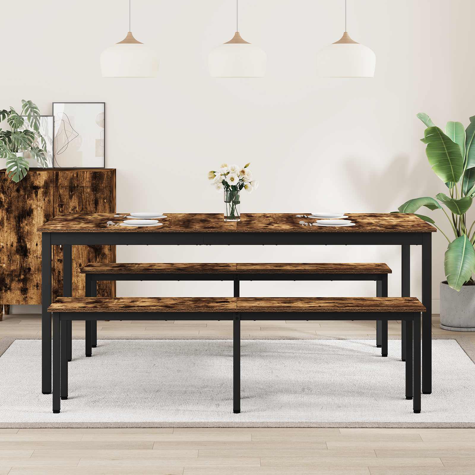 Τραπεζαρίες 2 pcs 180 x 90 x 75 cm Επεξεργασμένο ξύλο