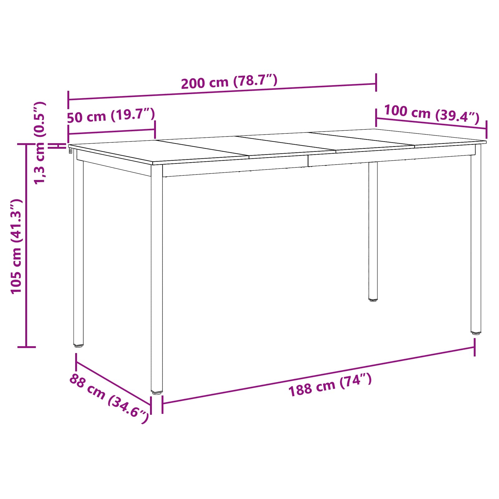 Υποστηρικτικό Τραπεζάκι Μπαρ Επεξεργασμένο ξύλο