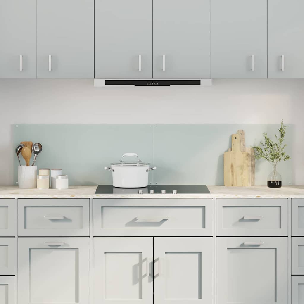 Πίσω Πάνελ Κουζίνας 2 pcs Λευκό 90 x 40 cm σκληρυμένο γυαλί - Pakobazaar