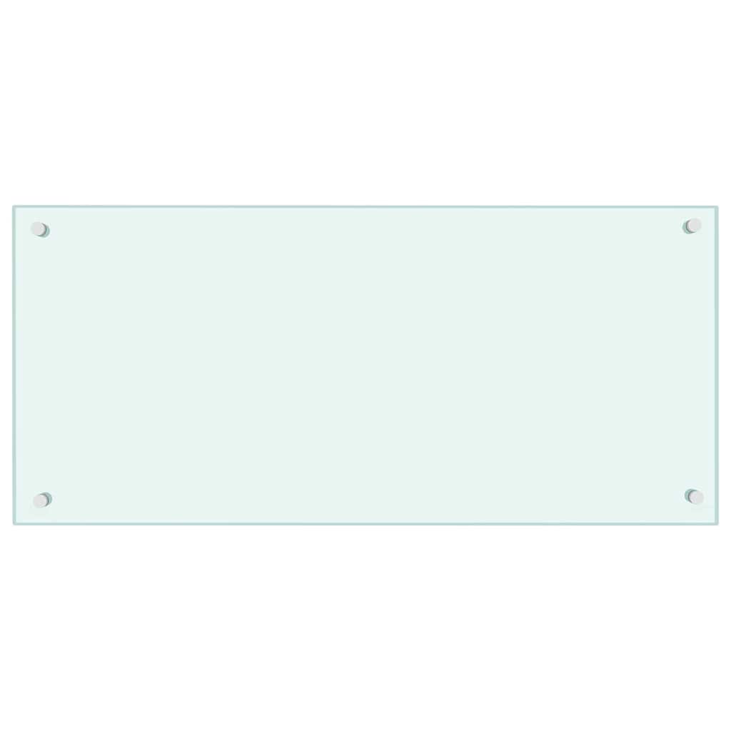 Πίσω Πάνελ Κουζίνας 2 pcs Λευκό 90 x 40 cm σκληρυμένο γυαλί - Pakobazaar