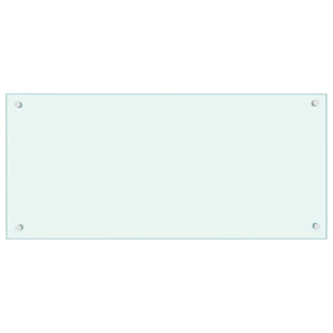 Πίσω Πάνελ Κουζίνας 2 pcs Λευκό 90 x 40 cm σκληρυμένο γυαλί - Pakobazaar