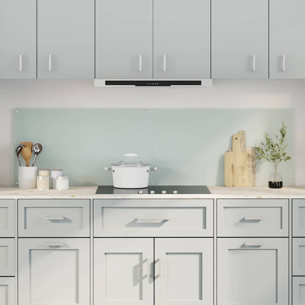 Πίσω Πάνελ Κουζίνας 2 pcs Λευκό 90 x 50 cm σκληρυμένο γυαλί - Pakobazaar