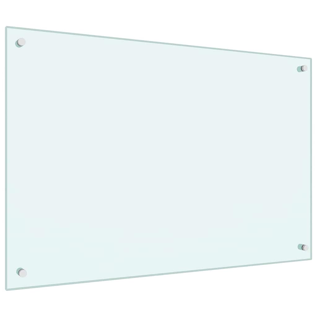 Πλάτη κουζίνας 2 pcs Λευκό 90 x 60 cm σκληρυμένο γυαλί