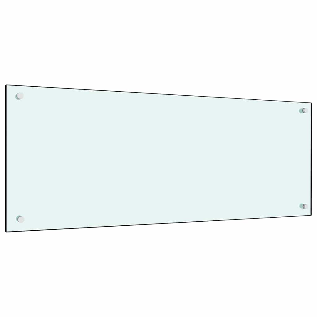 Πλάτη κουζίνας 2 pcs Λευκό 100 x 40 cm σκληρυμένο γυαλί