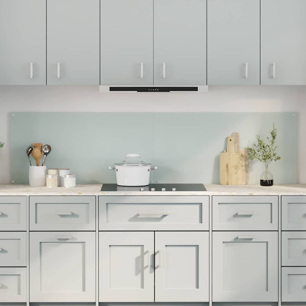 Πίσω Πάνελ Κουζίνας 2 pcs Λευκό 100 x 50 cm σκληρυμένο γυαλί - Pakobazaar