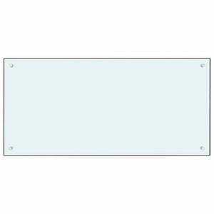 Πίσω Πάνελ Κουζίνας 2 pcs Λευκό 100 x 50 cm σκληρυμένο γυαλί - Pakobazaar