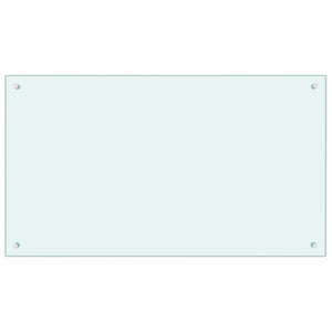 Πίσω Πάνελ Κουζίνας 2 pcs Λευκό 100 x 60 cm σκληρυμένο γυαλί - Pakobazaar