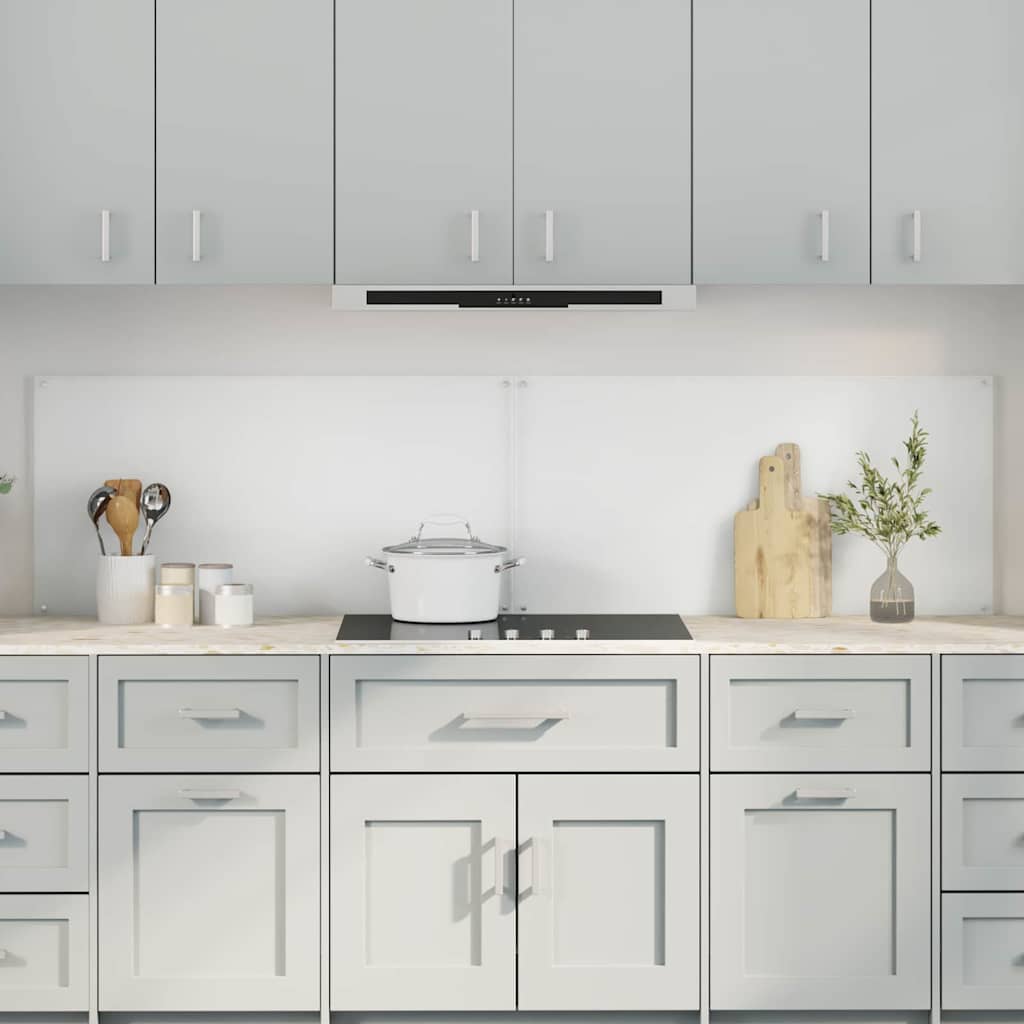 Πλάτη κουζίνας 2 pcs Διαφανές 100 x 50 cm σκληρυμένο γυαλί