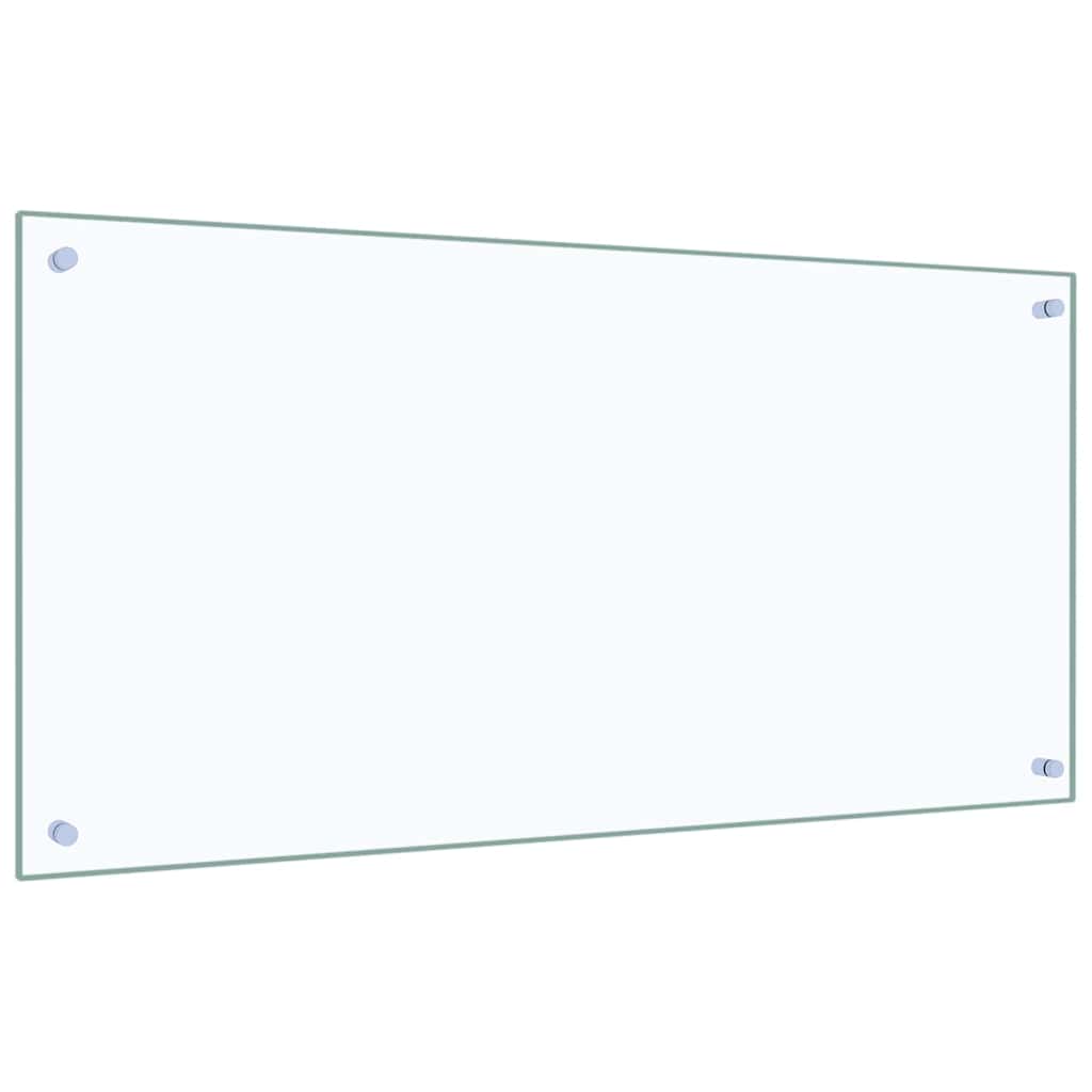 Πλάτη κουζίνας 2 pcs Διαφανές 100 x 50 cm σκληρυμένο γυαλί