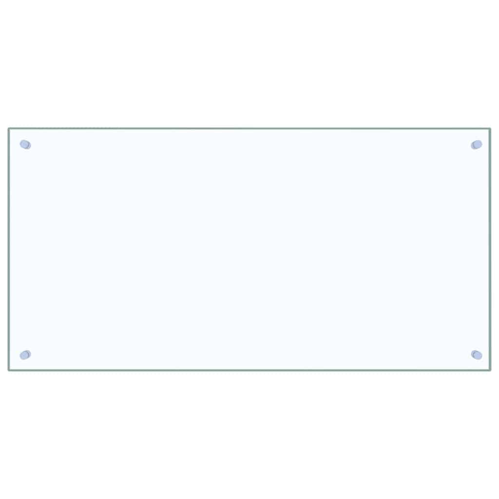 Πλάτη κουζίνας 2 pcs Διαφανές 100 x 50 cm σκληρυμένο γυαλί