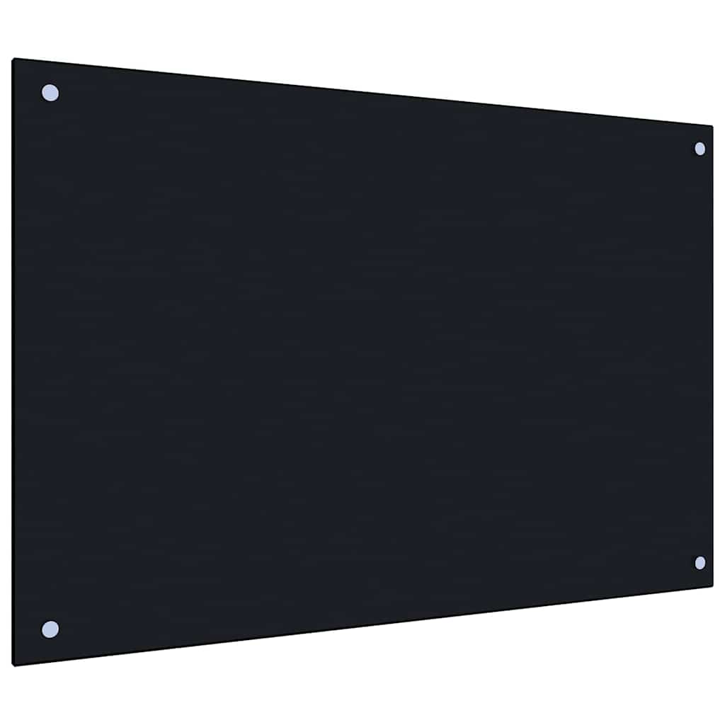 Πίσω Πάνελ Κουζίνας 2 pcs Μαύρο 90 x 60 cm σκληρυμένο γυαλί - Pakobazaar