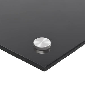 Πίσω Πάνελ Κουζίνας 2 pcs Μαύρο 100 x 40 cm σκληρυμένο γυαλί - Pakobazaar