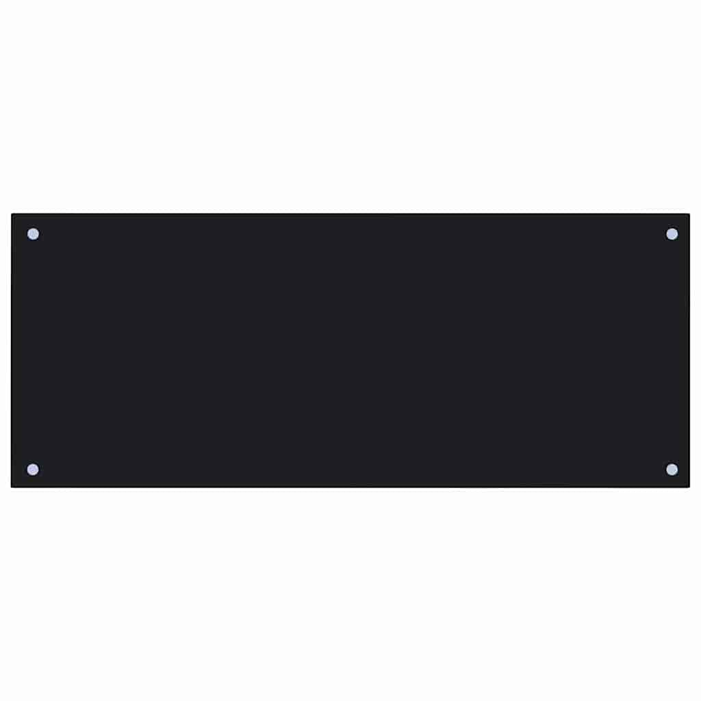 Πίσω Πάνελ Κουζίνας 2 pcs Μαύρο 100 x 40 cm σκληρυμένο γυαλί - Pakobazaar