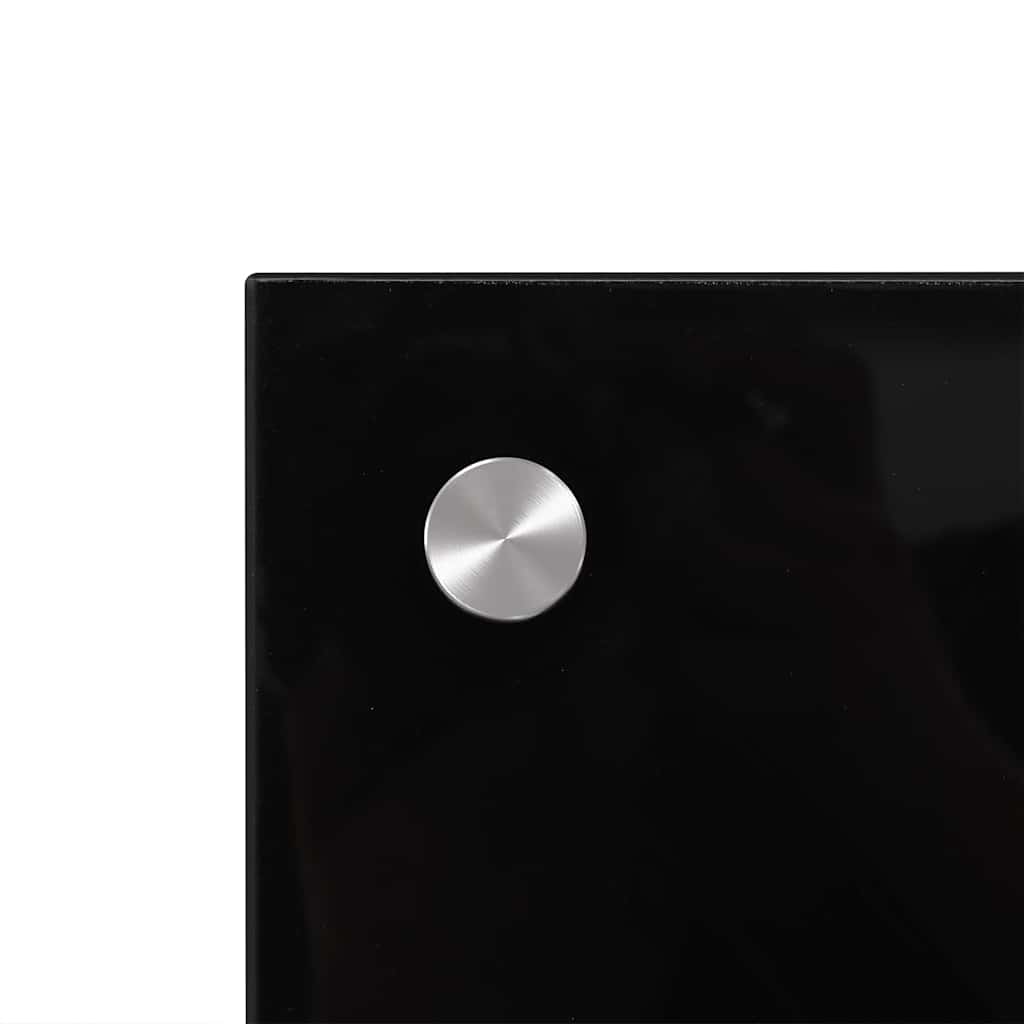 Πίσω Πάνελ Κουζίνας 2 pcs Μαύρο 100 x 50 cm σκληρυμένο γυαλί - Pakobazaar