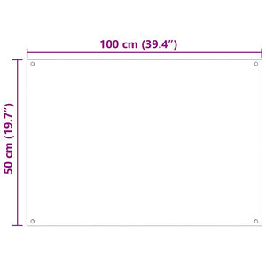 Πίσω Πάνελ Κουζίνας 2 pcs Μαύρο 100 x 50 cm σκληρυμένο γυαλί - Pakobazaar