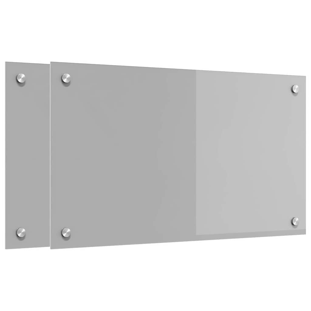 Πίσω Πάνελ Κουζίνας 2 pcs Ανοιχτό γκρι 70 x 40 cm - Pakobazaar