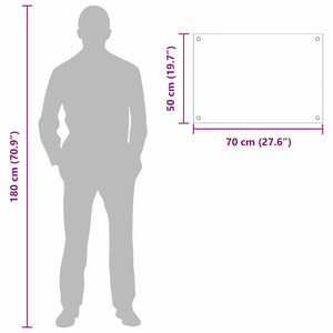 Πίσω Πάνελ Κουζίνας 2 pcs Ανοιχτό γκρι 70 x 50 cm - Pakobazaar