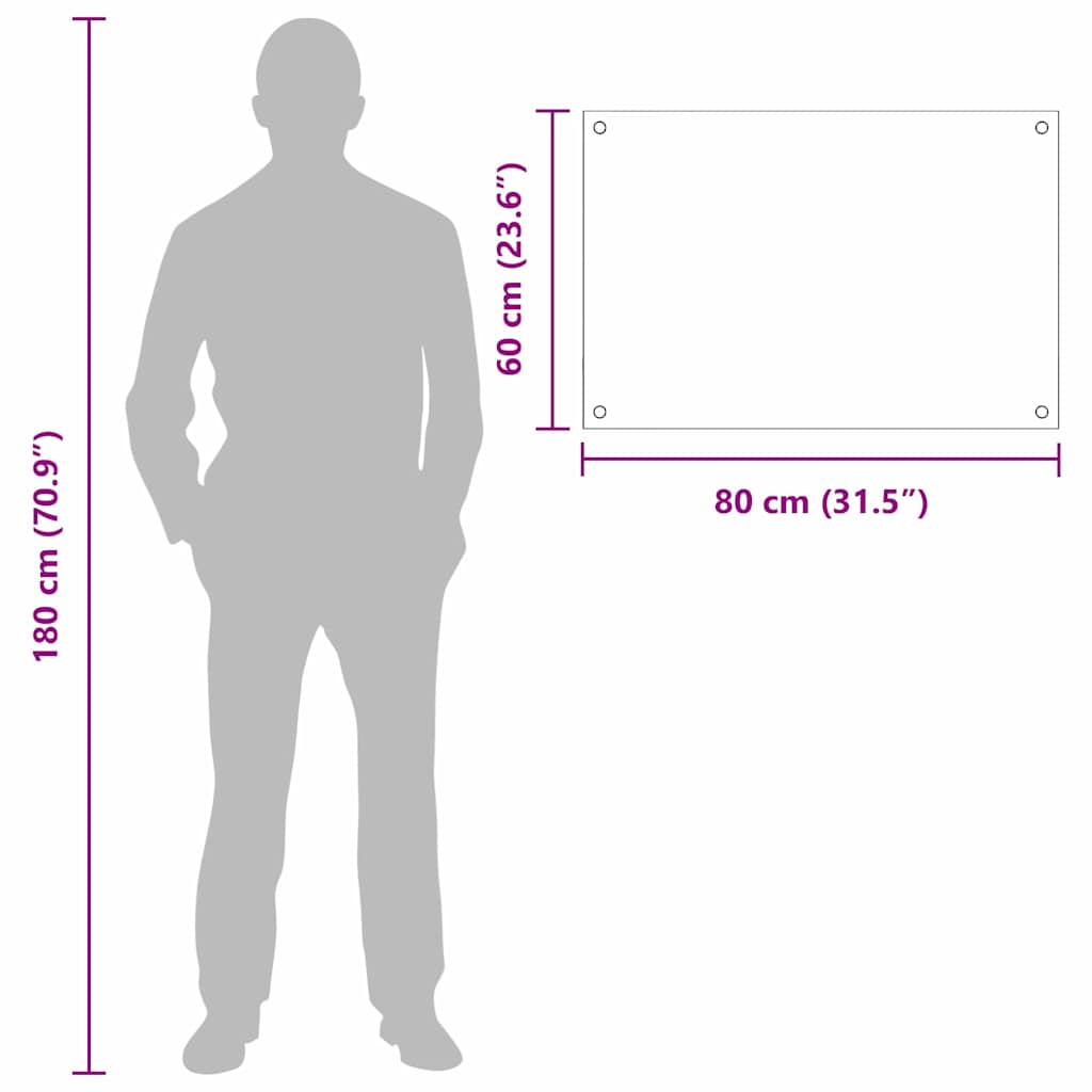 Πίσω Πάνελ Κουζίνας 2 pcs Ανοιχτό γκρι 80 x 60 cm - Pakobazaar