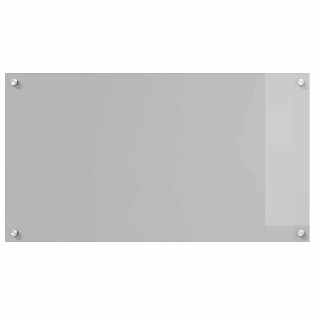 Πλάτη κουζίνας 2 pcs Ανοιχτό γκρι 90 x 50 cm σκληρυμένο γυαλί - Pakobazaar