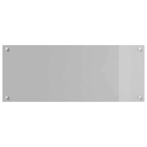 Πλάτη κουζίνας 2 pcs Ανοιχτό γκρι 100 x 40 cm σκληρυμένο γυαλί - Pakobazaar