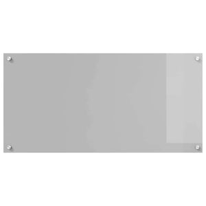 Πλάτη κουζίνας 2 pcs Ανοιχτό γκρι 100 x 50 cm σκληρυμένο γυαλί - Pakobazaar