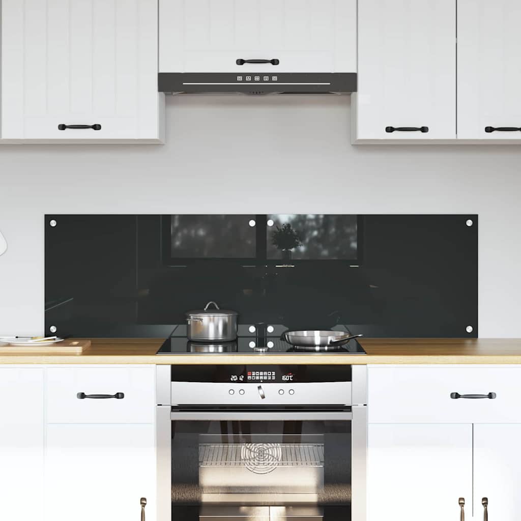 Πλάτη κουζίνας 2 pcs Σκούρο Γκρι 70 x 40 cm σκληρυμένο γυαλί - Pakobazaar