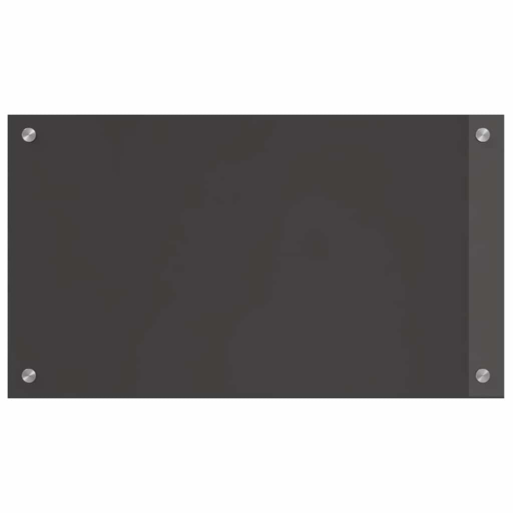 Πλάτη κουζίνας 2 pcs Σκούρο Γκρι 70 x 40 cm σκληρυμένο γυαλί - Pakobazaar