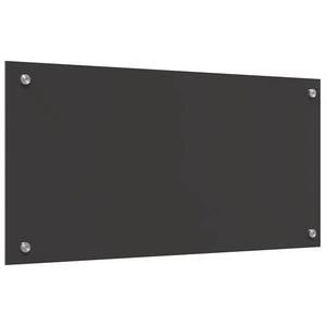 Πλάτη κουζίνας 2 pcs Σκούρο Γκρι 80 x 40 cm σκληρυμένο γυαλί - Pakobazaar