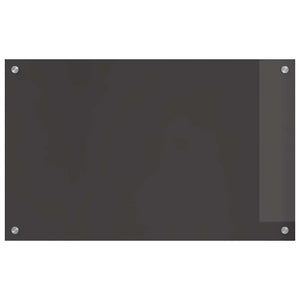 Πλάτη κουζίνας 2 pcs Σκούρο Γκρι 80 x 50 cm σκληρυμένο γυαλί - Pakobazaar