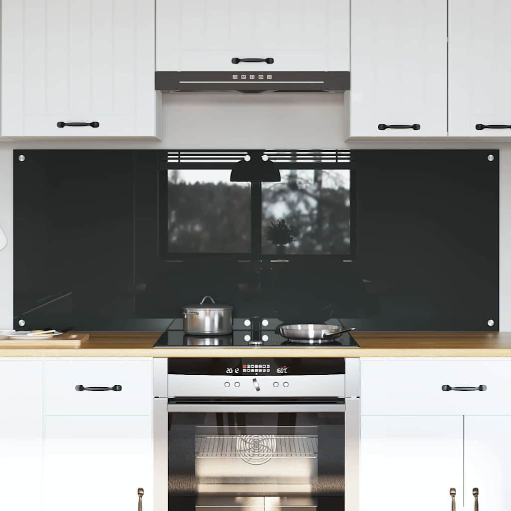 Πλάτη κουζίνας 2 pcs Σκούρο Γκρι 80 x 60 cm σκληρυμένο γυαλί - Pakobazaar