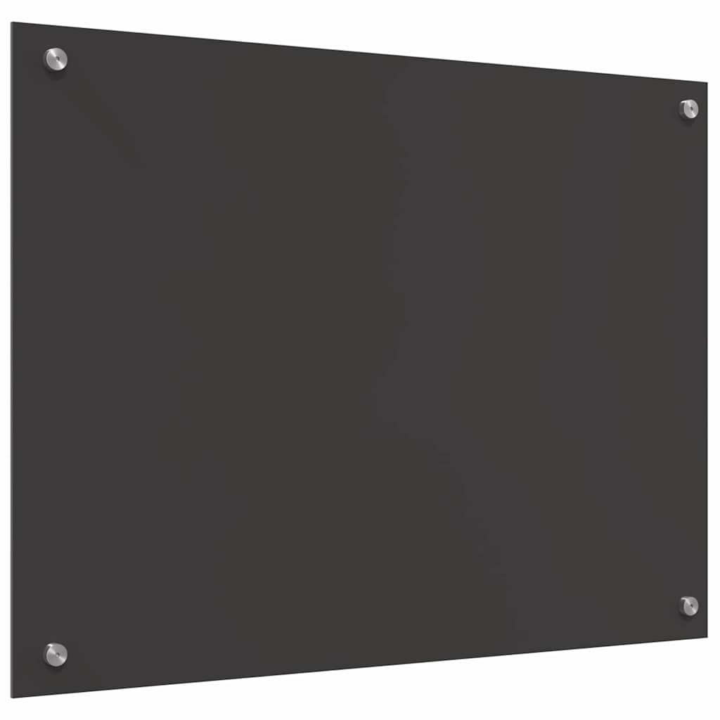 Πλάτη κουζίνας 2 pcs Σκούρο Γκρι 80 x 60 cm σκληρυμένο γυαλί - Pakobazaar