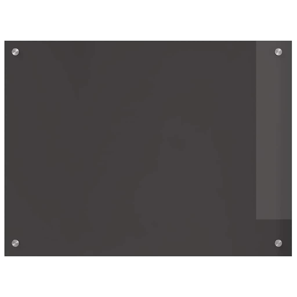 Πλάτη κουζίνας 2 pcs Σκούρο Γκρι 80 x 60 cm σκληρυμένο γυαλί - Pakobazaar