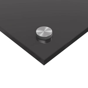 Πλάτη κουζίνας 2 τμχ. Σκούρο Γκρι 90 x 40 cm σκληρυμένο γυαλί