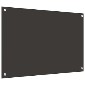 Πλάτη κουζίνας 2 pcs Σκούρο Γκρι 90 x 60 cm σκληρυμένο γυαλί - Pakobazaar