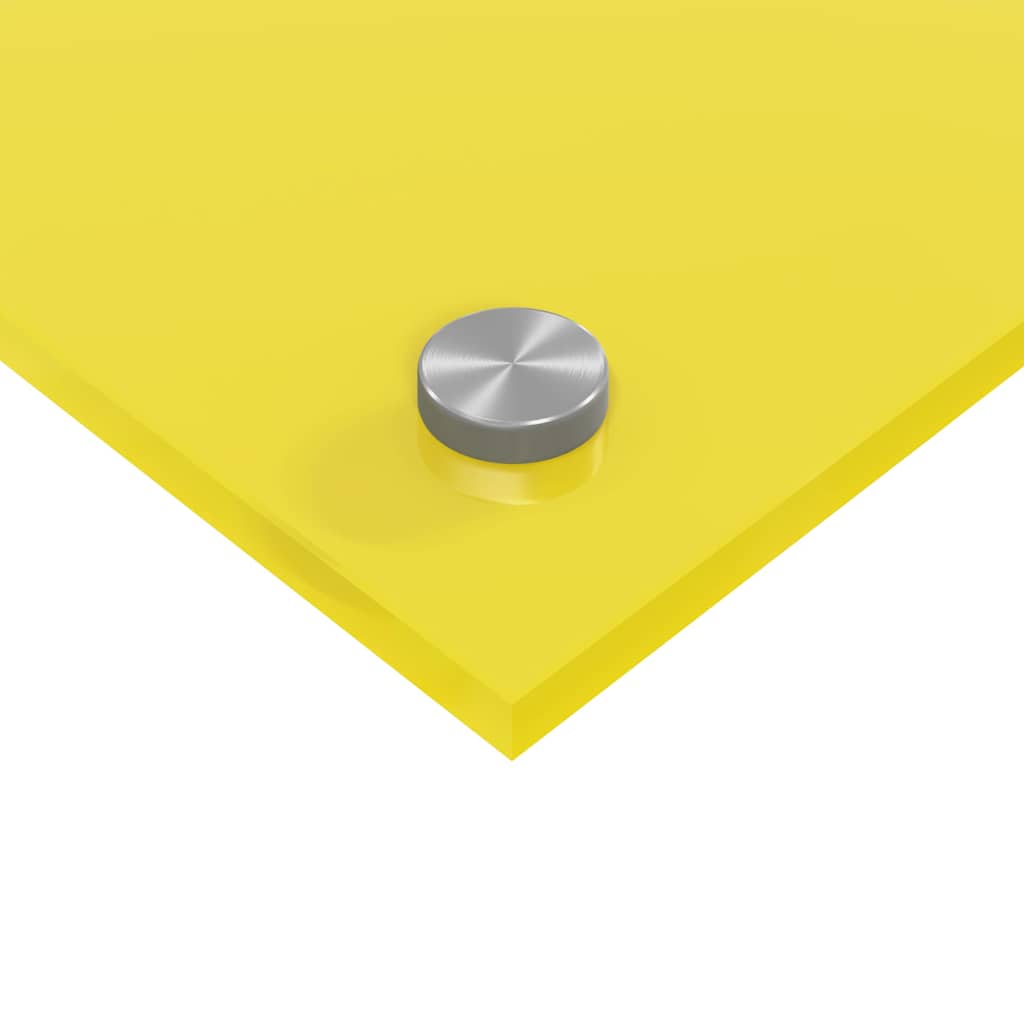 Πλάτη κουζίνας 2 pcs Κίτρινο 80 x 50 cm σκληρυμένο γυαλί