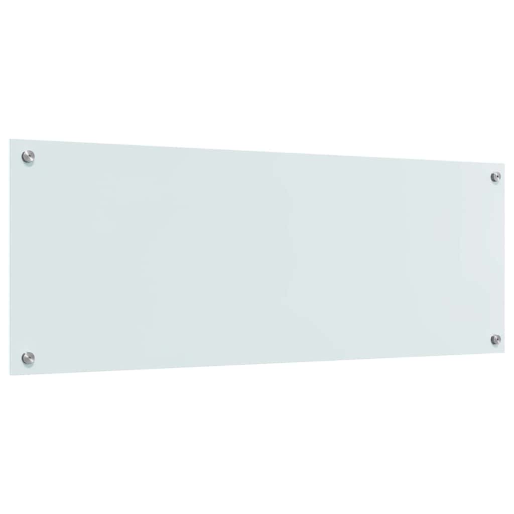 Πίσω Πάνελ Κουζίνας 2 pcs Λευκό 110 x 40 cm σκληρυμένο γυαλί - Pakobazaar