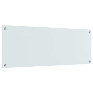 Πίσω Πάνελ Κουζίνας 2 pcs Λευκό 110 x 40 cm σκληρυμένο γυαλί - Pakobazaar
