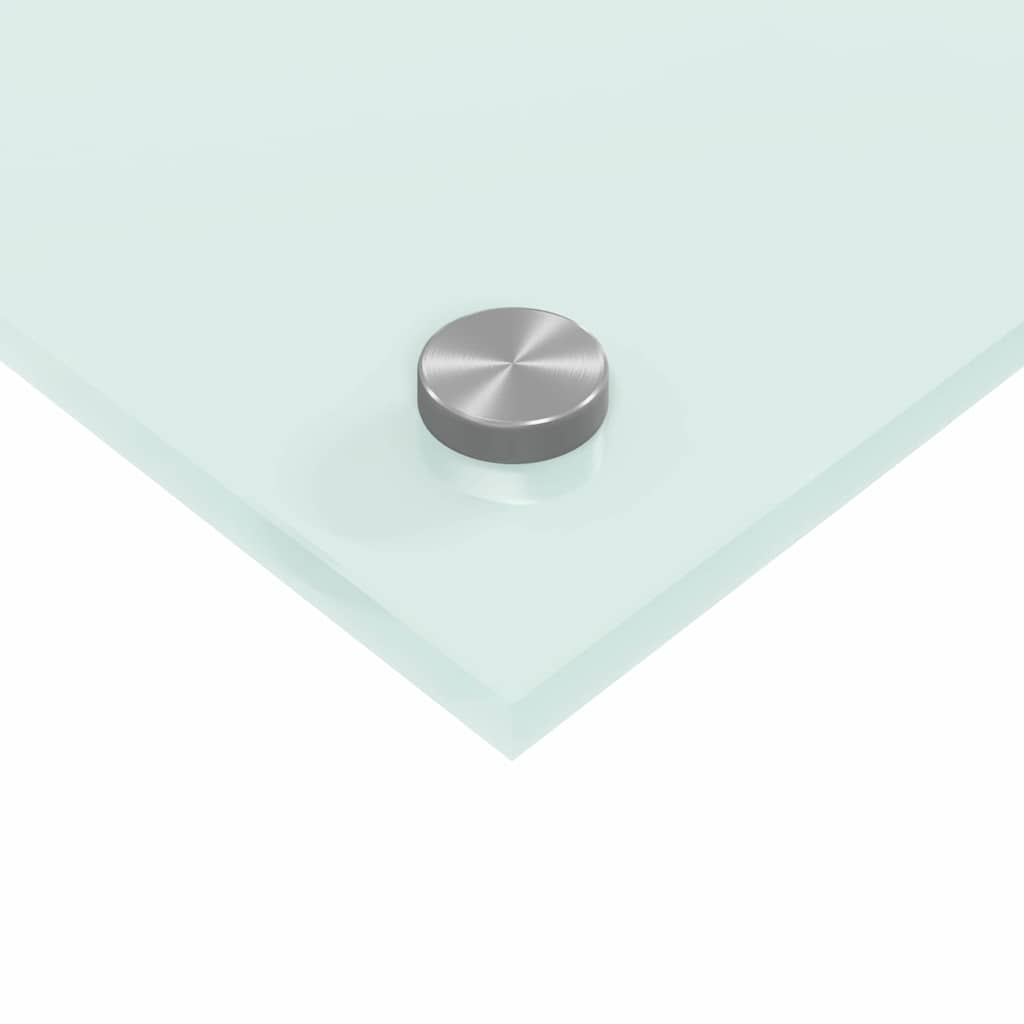 Πλάτη κουζίνας 2 pcs Λευκό 110 x 50 cm σκληρυμένο γυαλί