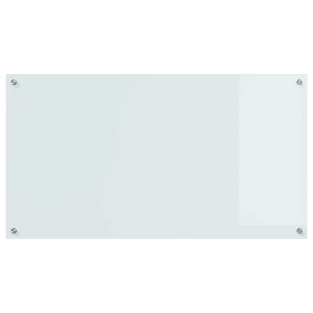 Πλάτη κουζίνας 2 pcs Λευκό 110 x 60 cm σκληρυμένο γυαλί - Pakobazaar