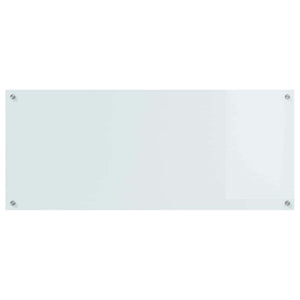 Πλάτη κουζίνας 2 pcs Λευκό 120 x 50 cm σκληρυμένο γυαλί - Pakobazaar